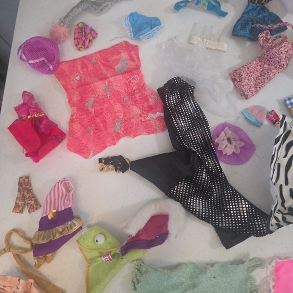 Vintage lot Mod Barbie Doll Clone Handmade Dresses Clothes PJ Swim Tops Bath - Picture 11 of 16